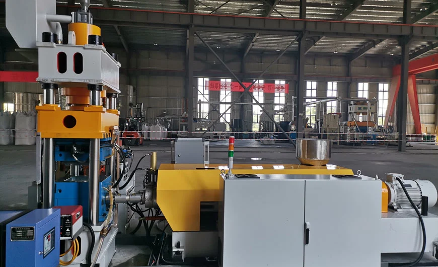 waste circuit board powder extrusion molding machine 4